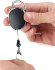1Pc Retractable Reel Key Chain Pull Key Id Card Badge Tag Clip Holder Buckle-Autumn exquisite Instument Store-Bargain Bait Box