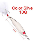 1Pc Spoon Lure 10G/15G/20G/28G/35G Metal Fishing Bait 2 Colors Spoon Bass-ProberosFishing Store-Silver 10G-Bargain Bait Box