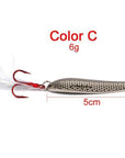 1Pc Spoon Lure 16G-11G-6G Metal Fishing Bait Silver/Gold Spoon Bass Baits Red-ProberosFishing Store-Color C-Bargain Bait Box