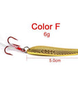 1Pc Spoon Lure 16G-11G-6G Metal Fishing Bait Silver/Gold Spoon Bass Baits Red-ProberosFishing Store-Color F-Bargain Bait Box