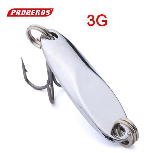 1Pc Top Metal Spoon Lure 3G-40G Metal Bass Baits Silver Spoon Fishing Lure 8#-2#-ProberosFishing Store-3G-Bargain Bait Box