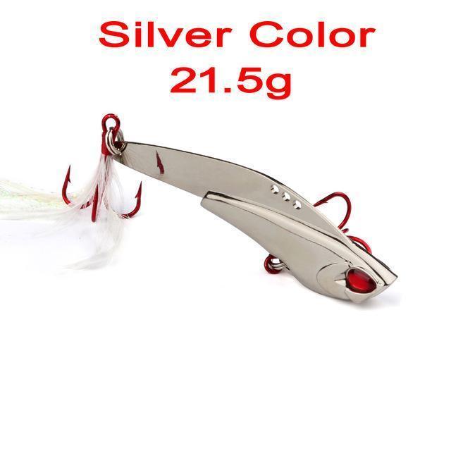1Pc Top Quality Spoon Metal Lure Silver Color Fishing Lures 11.5-16.5-21.5G-ProberosFishing Store-21-Bargain Bait Box