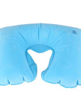 1Pc U Shape Neck Rest Air Inflatable Pillow Outdoor Tool Plane Camping Train-eGeek-blue-Bargain Bait Box
