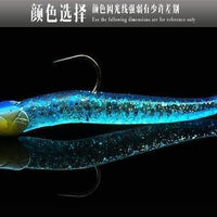 1Pcs 11Cm 22G Glow Soft Lure Wobblers Artificial Bait Silicone Fishing Lure-WDAIREN fishing gear Store-A-Bargain Bait Box