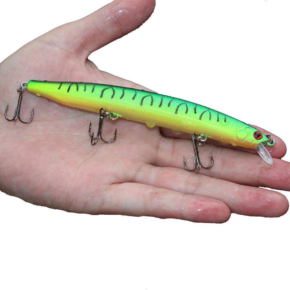 1Pcs 13.8Cm 19G Minnow Fishing Lure Artificial Baits 3D Fish Eye Minnow Lures-AOLIFE Sporting Store-1-Bargain Bait Box