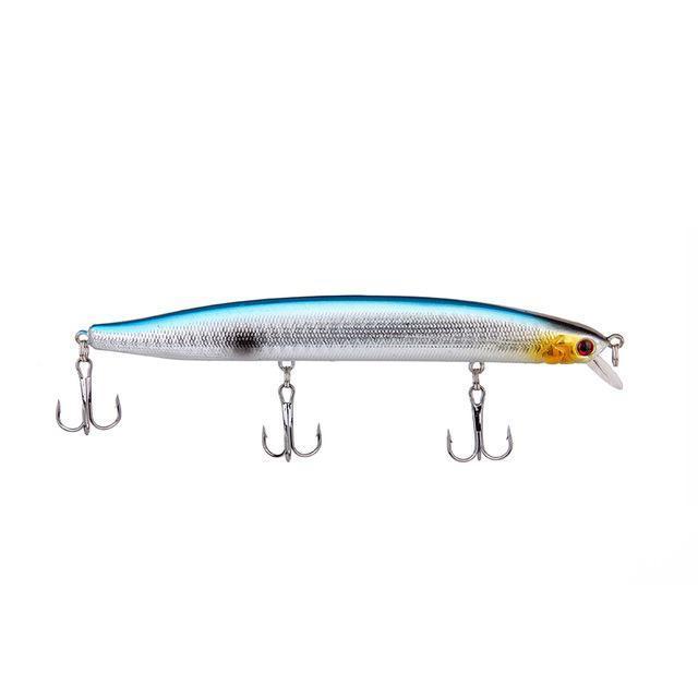1Pcs 13.8Cm 19G Sining Minnow Fishing Lure Artificial Baits 3D Fish Eye Minnow-Mr. Fish Store-008-Bargain Bait Box