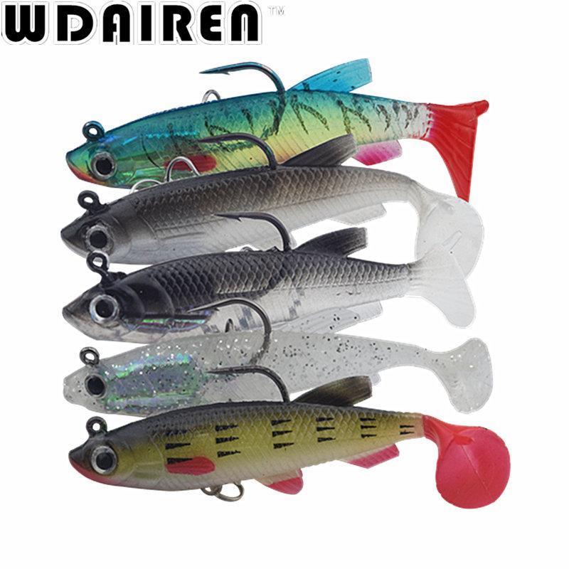 1Pcs 13G 7.5Cm Jiging Wobblers Soft Lure Artificial Bait Silicone Fishing-WDAIREN fishing gear Store-A-Bargain Bait Box