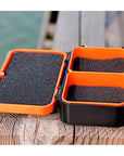 1Pcs 2 Compartments Fishing Box 10 * 6 * 3.5Cm Plastic Earthworm Worm Bait-Super Online Technology Co., Ltd-Bargain Bait Box