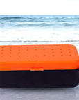 1Pcs 2 Compartments Fishing Box 10 * 6 * 3.5Cm Plastic Earthworm Worm Bait-Super Online Technology Co., Ltd-Bargain Bait Box