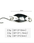 1Pcs 2.5G 3.5G 5G 3 Size Metal Gold Sliver Spoon Mini Fishing Lure Crankbait-FISHINAPOT Store-2.5g Gold-Bargain Bait Box