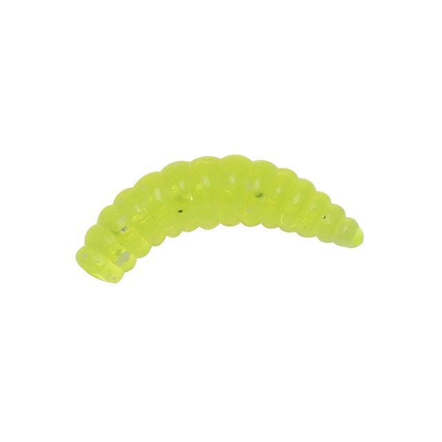 1Pcs 2Cm 0.3G Maggot Grub Soft Fishing Lure Hooks Smell Worms Glow Shrimps-Amlucas Fishing Store-C-Bargain Bait Box