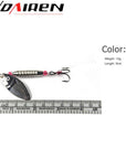 1Pcs 4 Size Fishing Lure Hook Spinner Spoon Lures Rotating Metal Sequins Bait-WDAIREN Fishing Store-B-Bargain Bait Box