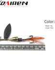 1Pcs 4 Size Fishing Lure Hook Spinner Spoon Lures Rotating Metal Sequins Bait-WDAIREN Fishing Store-D-Bargain Bait Box