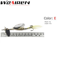 1Pcs 4 Size Fishing Lure Hook Spinner Spoon Lures Rotating Metal Sequins Bait-WDAIREN Fishing Store-E-Bargain Bait Box