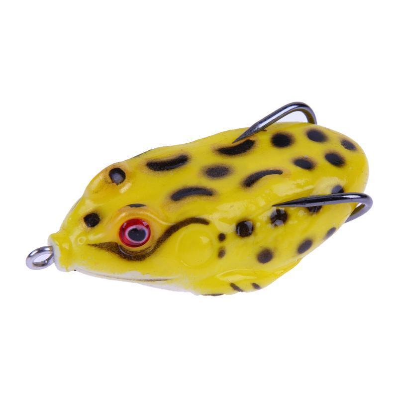 1Pcs 5.8Cm/2.28''15G Soft Frog Lure Fishing Lures Treble Hooks Top Water Ray-easygoing4-AS SHOW-Bargain Bait Box