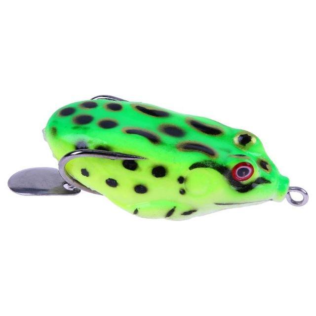 1Pcs 5.8Cm/2.28&#39;&#39;15G Soft Frog Lure Fishing Lures Treble Hooks Top Water Ray-easygoing4-AS SHOW-Bargain Bait Box
