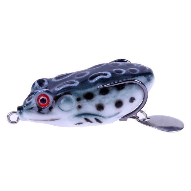 1Pcs 5.8Cm/2.28''15G Soft Frog Lure Fishing Lures Treble Hooks Top Water Ray-easygoing4-AS SHOW2-Bargain Bait Box