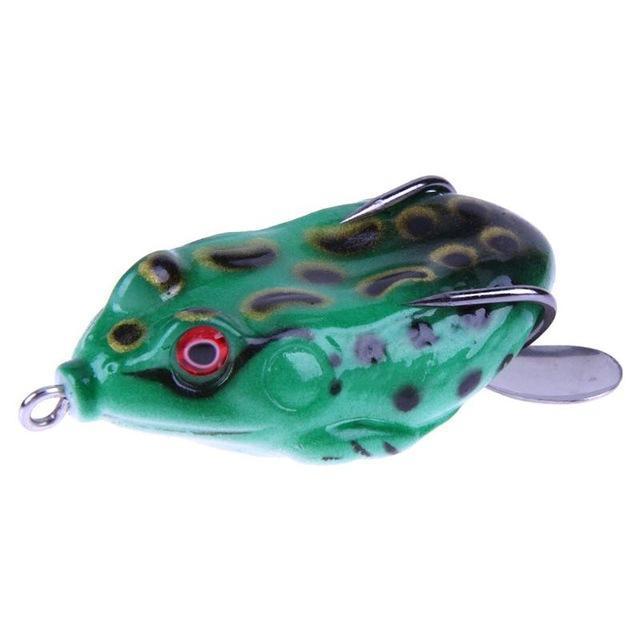 1Pcs 5.8Cm/2.28&#39;&#39;15G Soft Frog Lure Fishing Lures Treble Hooks Top Water Ray-easygoing4-AS SHOW5-Bargain Bait Box