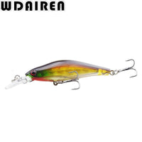 1Pcs 6.5G 8Cm Wobblers Crankbait Laser Minnow Fishing Lures Crankbait Hooks Bass-WDAIREN fishing gear Store-F-Bargain Bait Box