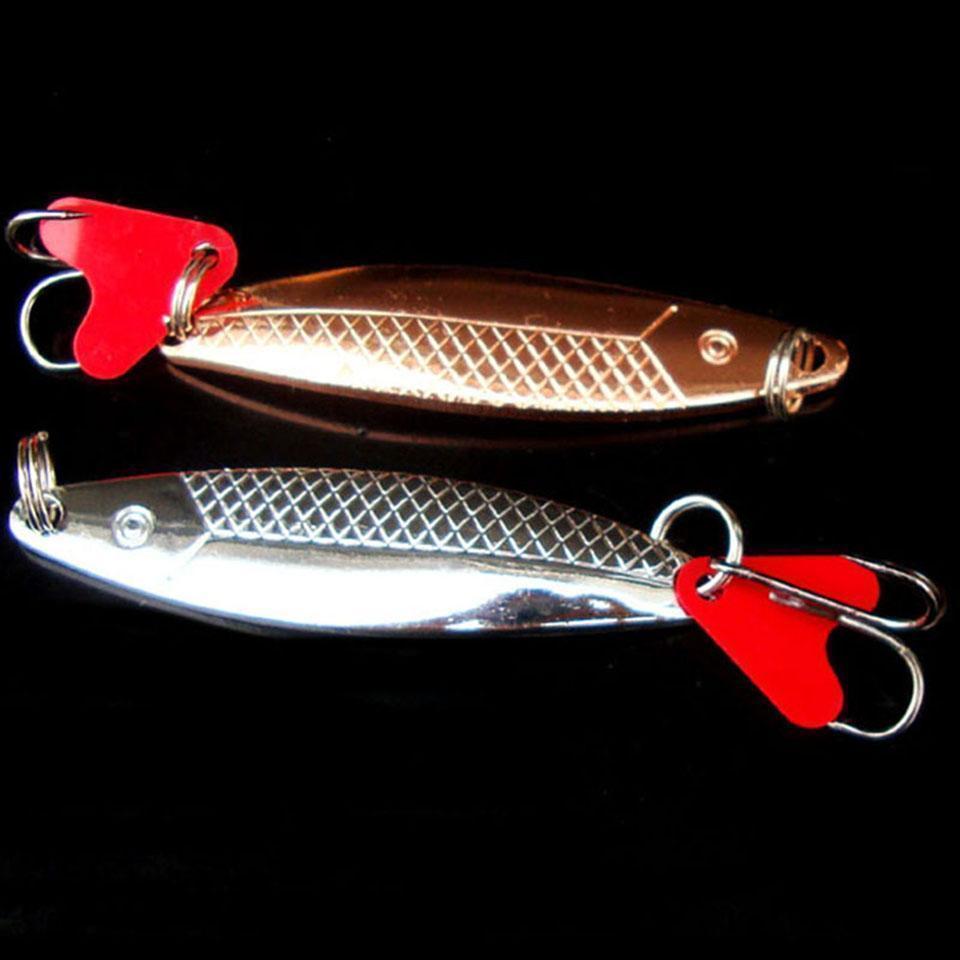 1Pcs 6Cm 10G Metal Spinner Spoon Fishing Lure Hard Baits Sequins Noise Paillette-AOLIFE Sporting Store-Gold-Bargain Bait Box