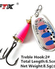 1Pcs 6Cm-7.5Cm Size 3 4 5 Spinner Spoon Bait Fishing Lure Hard Bait Fishing-Fishing Tackle-SP01-01-4-Bargain Bait Box