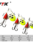 1Pcs 6Cm-7.5Cm Size 3 4 5 Spinner Spoon Bait Fishing Lure Hard Bait Fishing-Fishing Tackle-SP01-04-3-Bargain Bait Box