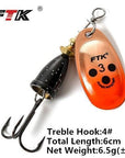 1Pcs 6Cm-7.5Cm Size 3 4 5 Spinner Spoon Bait Fishing Lure Hard Bait Fishing-Fishing Tackle-SP01-10-3-Bargain Bait Box