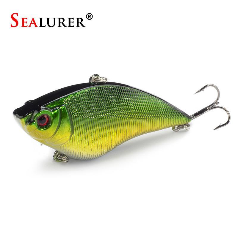 1Pcs 7Cm 16G Winter Fishing Hard Bait Vib With Lead Inside Ice Sea Fishing-SEALURER Official Store-A-Bargain Bait Box