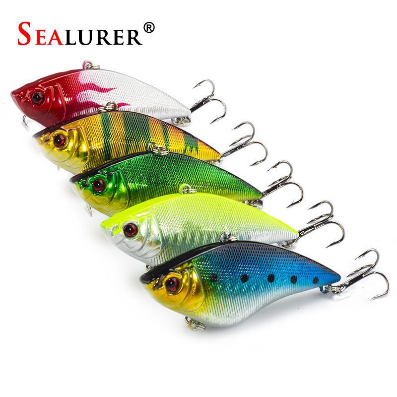 1Pcs 7Cm 16G Winter Fishing Hard Bait Vib With Lead Inside Ice Sea Fishing-SEALURER Official Store-A-Bargain Bait Box
