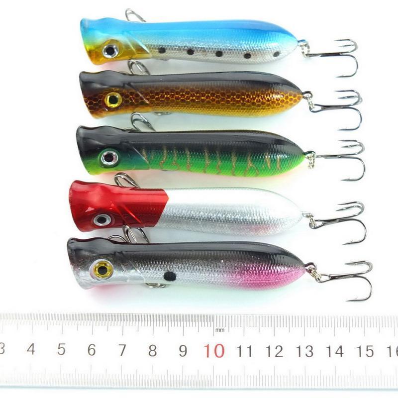 1Pcs 8.5Cm 11G 6# Hooks Pesca Artificial Bait Peche Fishing Tackle Popper Lure-VeeBok Sport Technology Co., Ltd-A-Bargain Bait Box