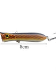 1Pcs 8Cm 11.6G Popper Fishing Lure Isca Artificial Fishing Bait Crankbait-WDAIREN Fishing Store-A-Bargain Bait Box