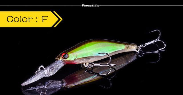 1Pcs 9Cm 7.3G Luminous Floating Laser Minnow Hard Fishing Lures 3D Eyes-PROLEURRE FISHING Store-F-Bargain Bait Box