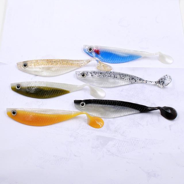 1Pcs Artificial 15Cm 12.3G Soft Lure Bait With Fish Oil 3D Eyes Easy To-China Fishing knight Store-Bargain Bait Box