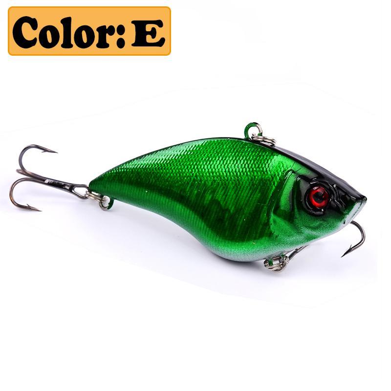1Pcs Bright Colorful Hard Bait 7.2Cm/17G Minnow Fishing Lures Vib Tackle 3D Fish-WDAIREN fishing gear Store-A-Bargain Bait Box