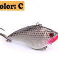 1Pcs Bright Colorful Hard Bait 7.2Cm/17G Minnow Fishing Lures Vib Tackle 3D Fish-WDAIREN fishing gear Store-C-Bargain Bait Box