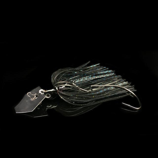 1Pcs Buzz Bait Fishing Lure Lead Head Metal Spoons Spinner Bait Bkk Crank Hook-YPYC Sporting Store-Black-Bargain Bait Box