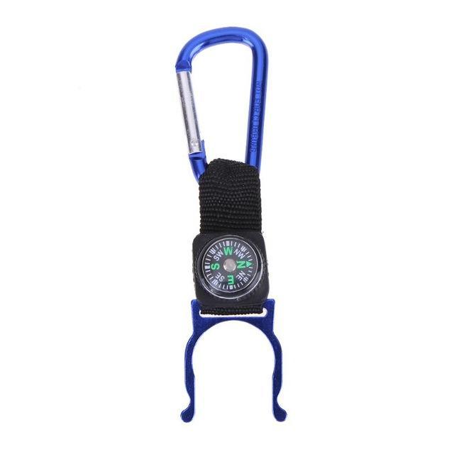 1Pcs Camping Hiking Climbing Water Bottle Holder Clip Carabiner Buckle Hook-easygoing4-Blue-Bargain Bait Box