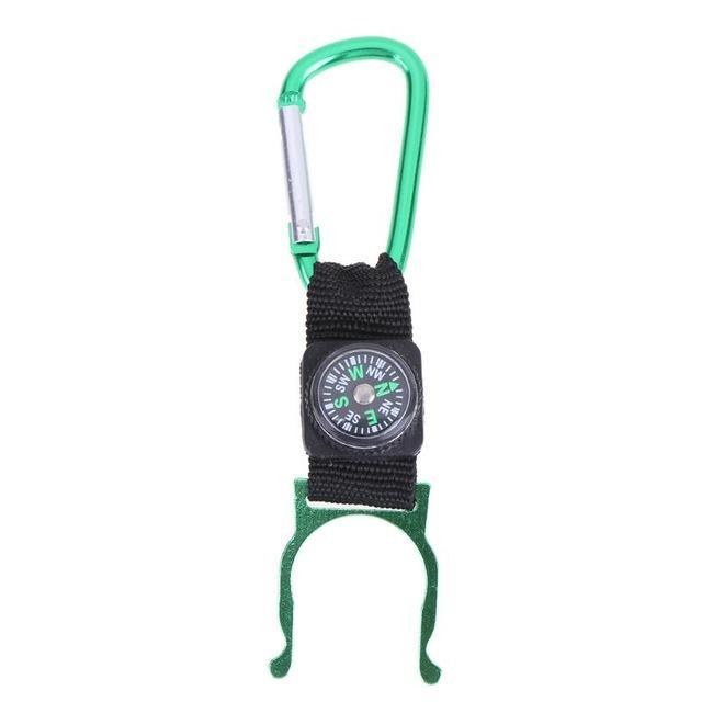1Pcs Camping Hiking Climbing Water Bottle Holder Clip Carabiner Buckle Hook-easygoing4-Green-Bargain Bait Box