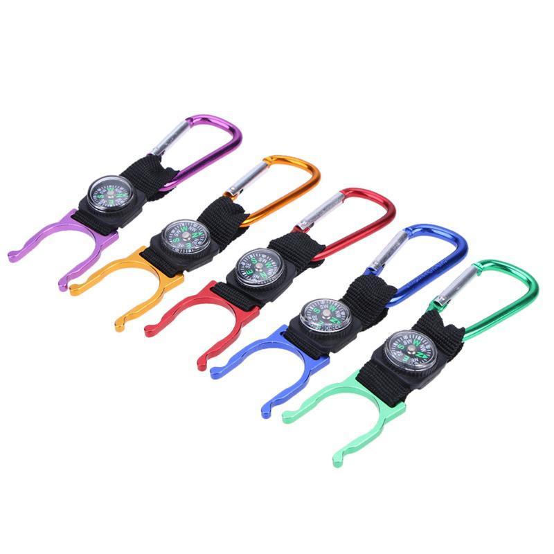 1Pcs Camping Hiking Climbing Water Bottle Holder Clip Carabiner Buckle Hook-easygoing4-Red-Bargain Bait Box