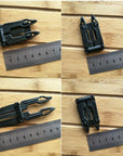 1Pcs Carabiner Clip Buckles Outdoor Survival Edc Multi Tool Molle Strap Backpack-NanYou Outdoor Camping Supplies Store-Black-Bargain Bait Box
