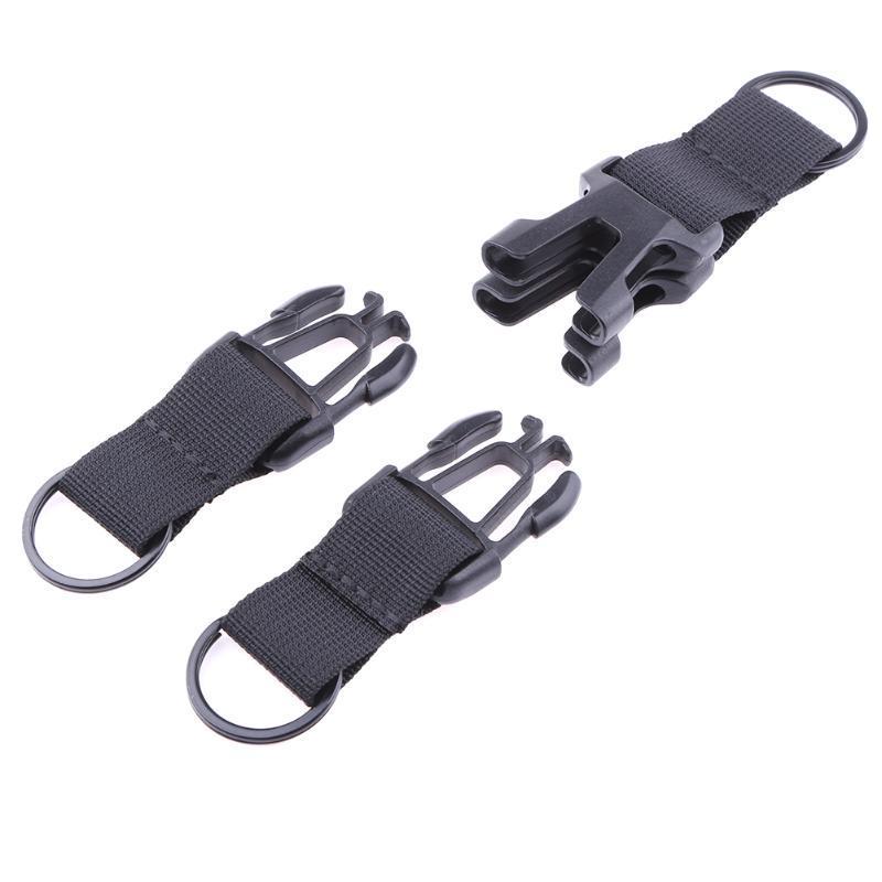 1Pcs Carabiner Nylon Tactical Backpack Belt Buckle Webbing Hook Buckle Hanging-fixcooperate-Coffee-Bargain Bait Box