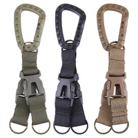 1Pcs Carabiner Nylon Tactical Backpack Belt Buckle Webbing Hook Buckle Hanging-fixcooperate-Coffee-Bargain Bait Box