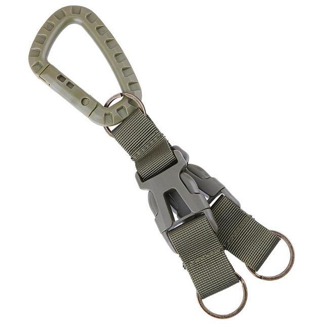 1Pcs Carabiner Nylon Tactical Backpack Belt Buckle Webbing Hook Buckle Hanging-fixcooperate-Green-Bargain Bait Box