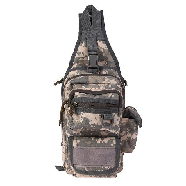 1Pcs Chest Bag With Molle Military Pouch Tactical Shoulder Strap Bag Outdoor-fixcooperate-Digital camouflage-Bargain Bait Box