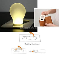 1Pcs Credit Card Size Ultra Slim Wallet Purse Led Light Fold Up Pocket Bulb Lamp-RUNSTAR Store-Bargain Bait Box
