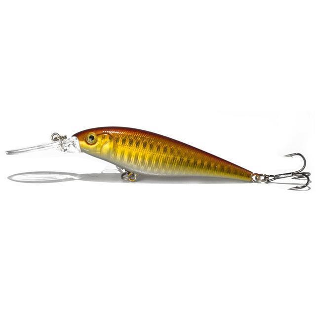 1Pcs Fishing Lure Bait Minnow With Treble Hook Isca Artificial Bass Fishing-Mr. Fish Store-005-Bargain Bait Box