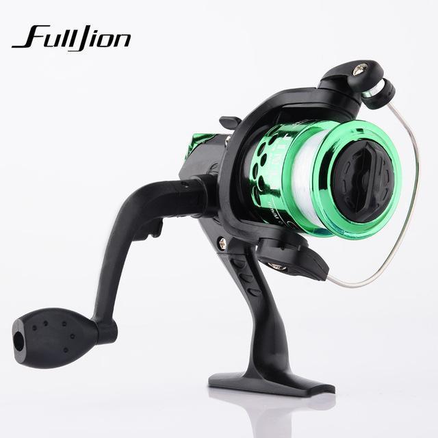 1Pcs Fishing Reels With Fishing Line Bait Casting Reel Aluminum Body Spinning-Ali Fishing Store-Green-With line-Bargain Bait Box