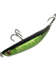 1Pcs Fishing Tackle Hard Minnow Lure Artificial Bait Fishing Lure With 2 Fish-YTQHXY Official Store-B-Bargain Bait Box