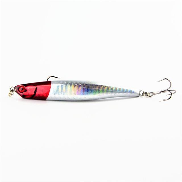 1Pcs Fishing Tackle Hard Minnow Lure Artificial Bait Fishing Lure With 2 Fish-YTQHXY Official Store-E-Bargain Bait Box