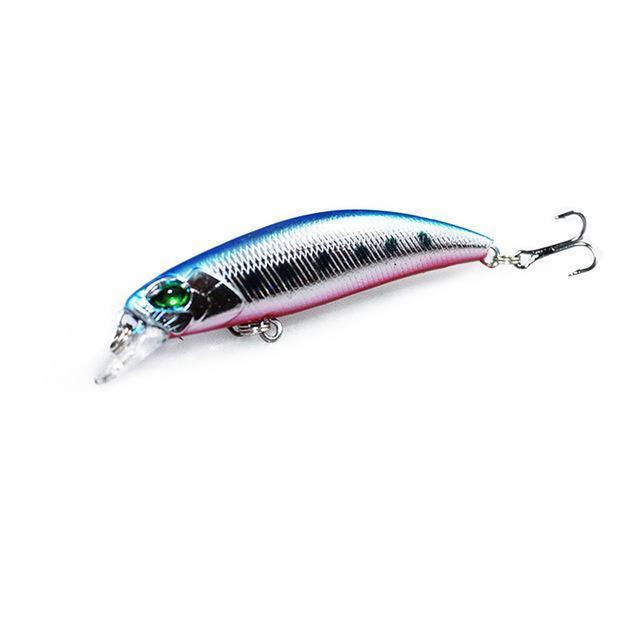1Pcs Floating Minnow Fishing Lure Laser Hard Artificial Bait 3D Eyes 6.5Cm 4G-LooDeel Outdoor Sporting Store-1-Bargain Bait Box
